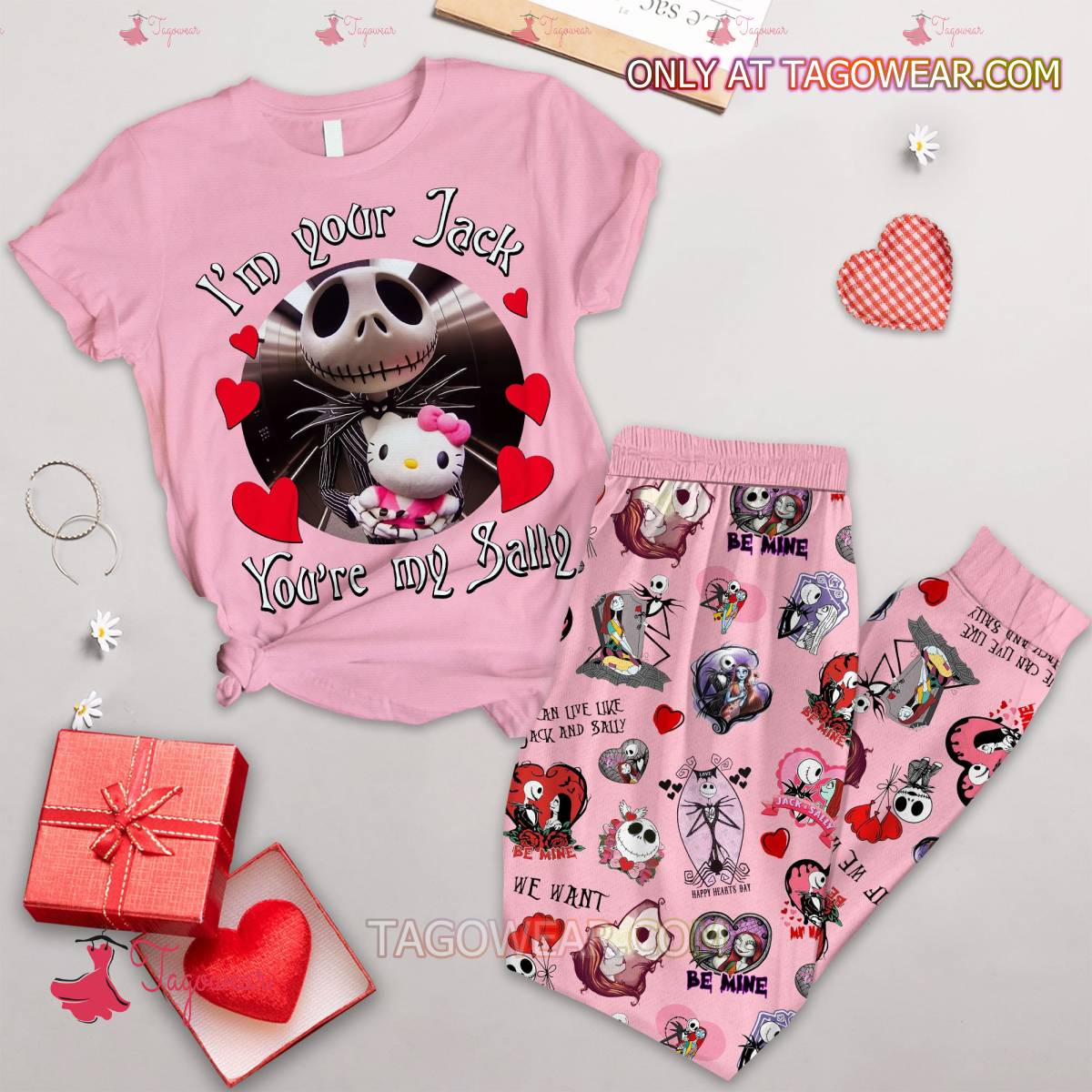 Im Your Jack Youre Sally Valentine Pajamas Set