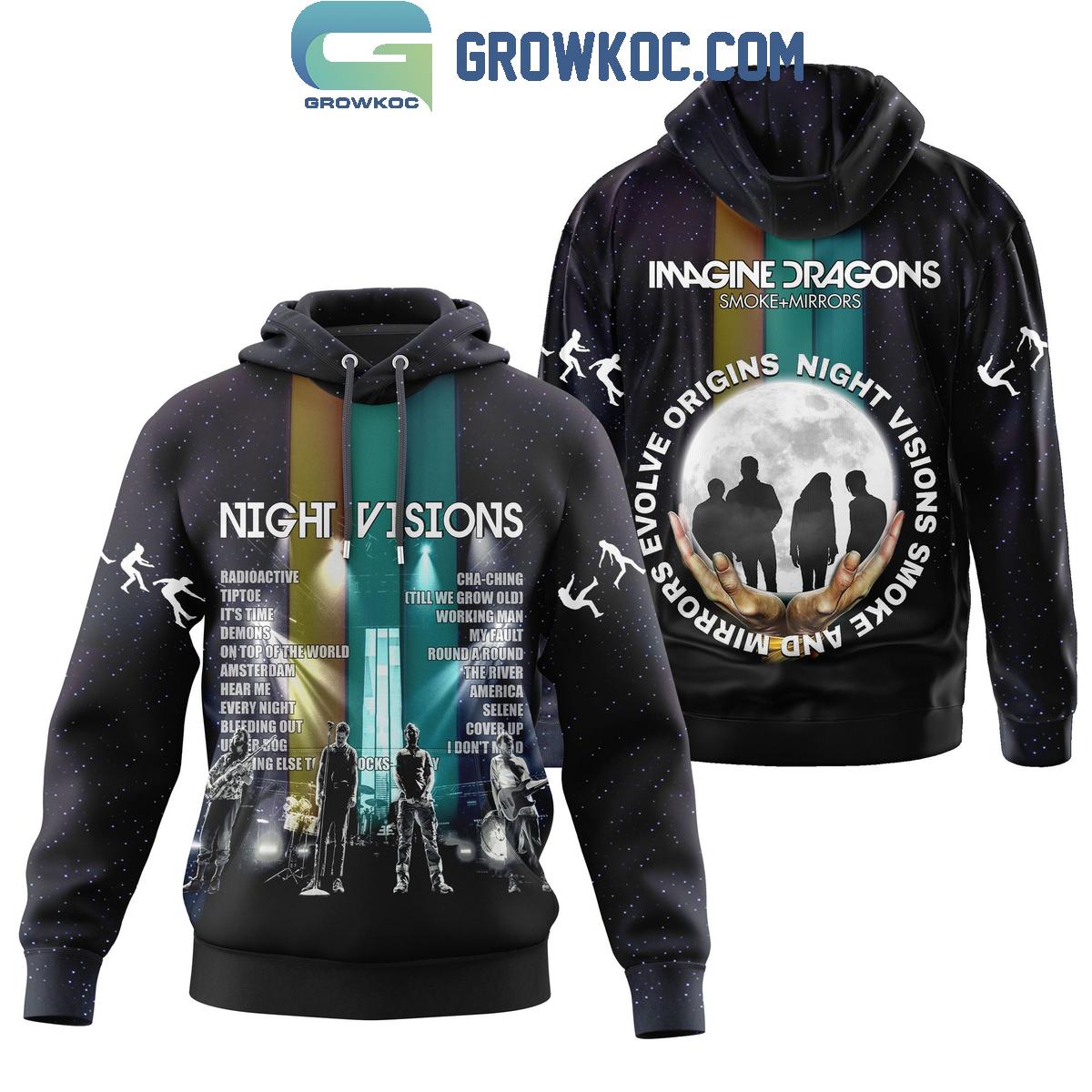 Imagine Dragons Night Visions Smoke And Mirrors Evolve Origins Hoodie T Shirt 0 QUTuN