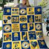 Indiana Pacers Quilt Blanket Bedding Set 0