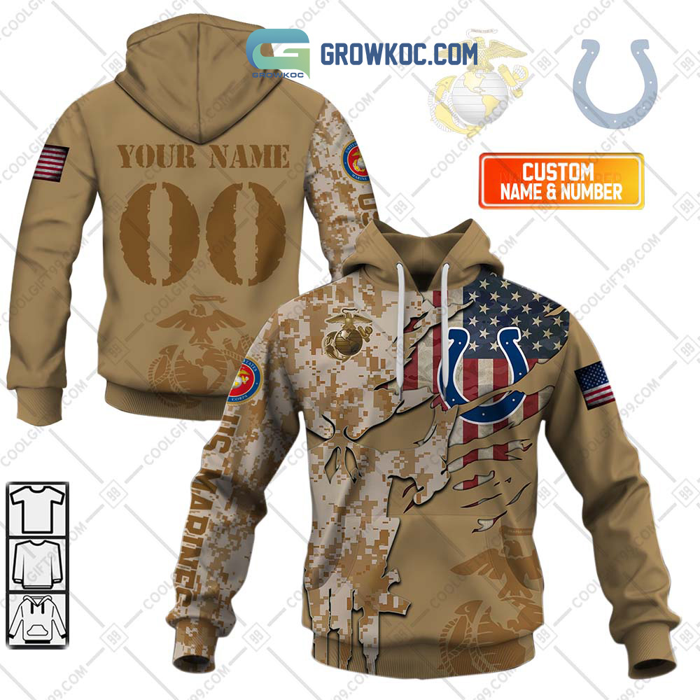 Indianapolis Colts Marine Personalized Hoodie Shirts2B1 GOyaE