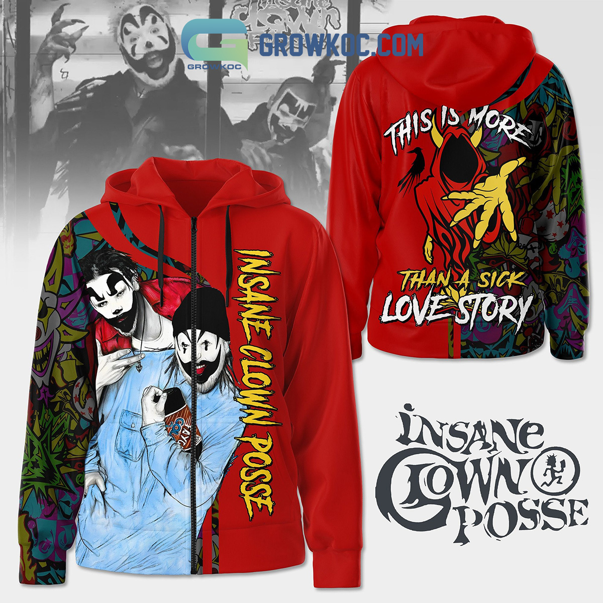 Insane Clown Posse This Is More Than A Sick Love Story Hoodie Shirts2B1 yUTP3