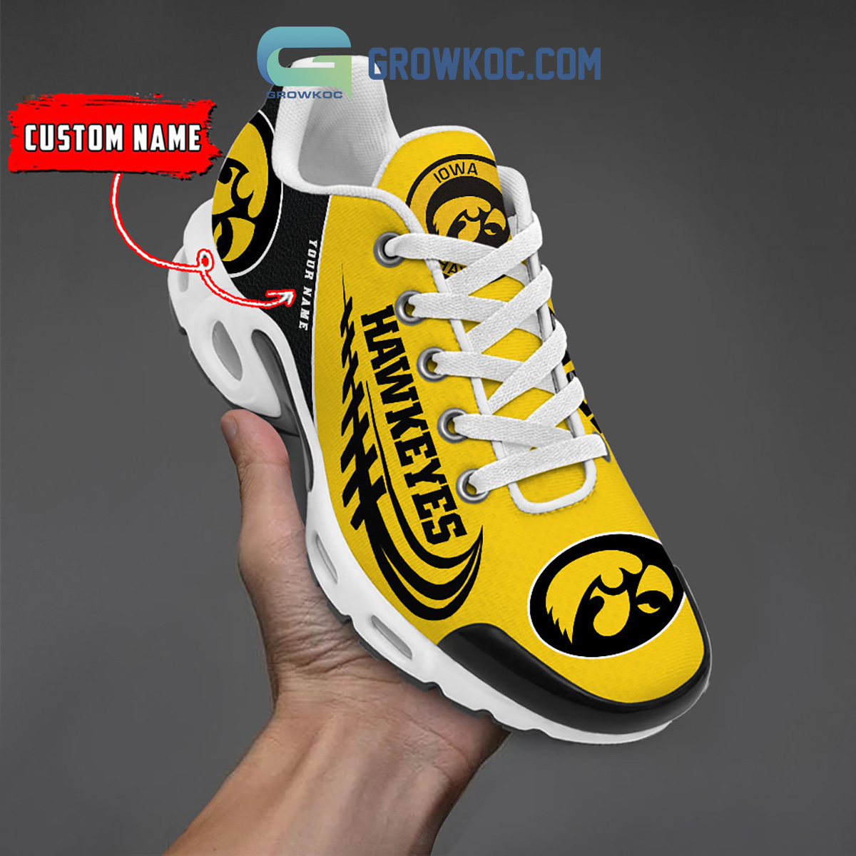 Iowa Hawkeyes Personalized TN Shoes2B1 PmH4e