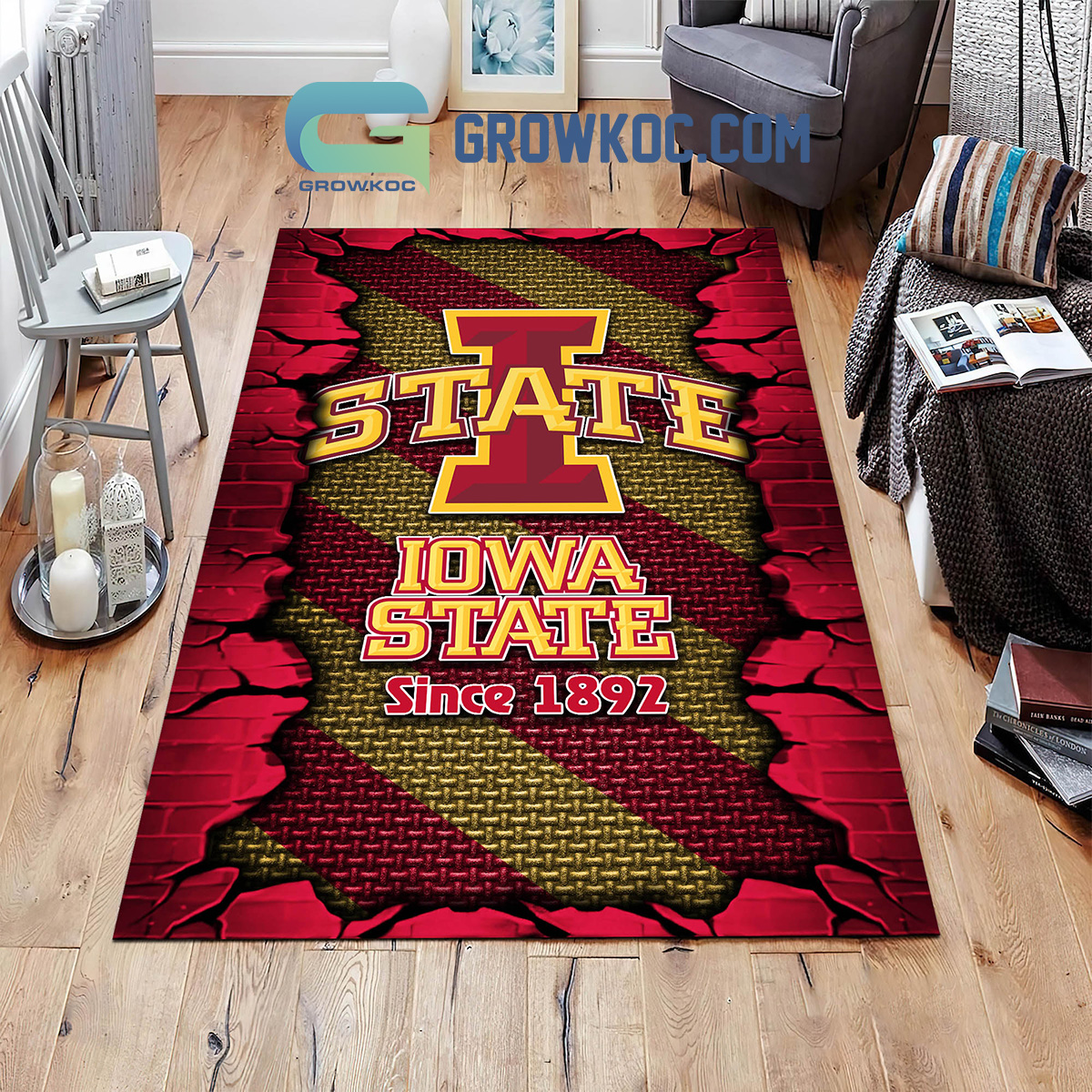 Iowa State Cyclones Football Team Living Room Rug2B1 vP4fK