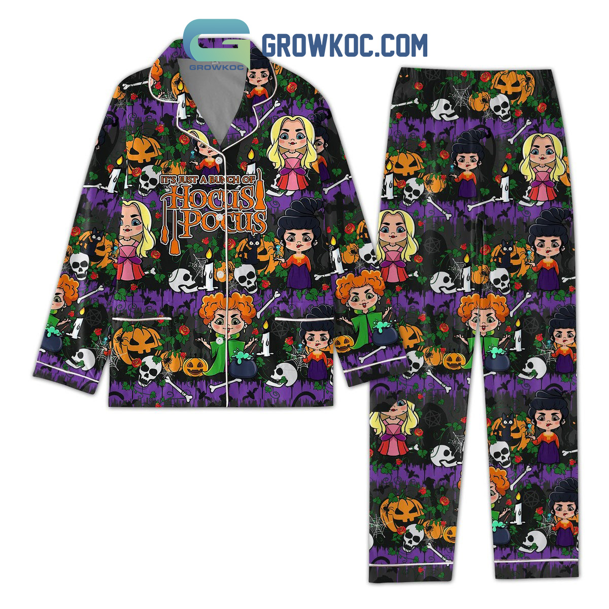 Its Just As Bunch Of Hocus Pocus Halloween Pajamas Set2B1 rgJTH