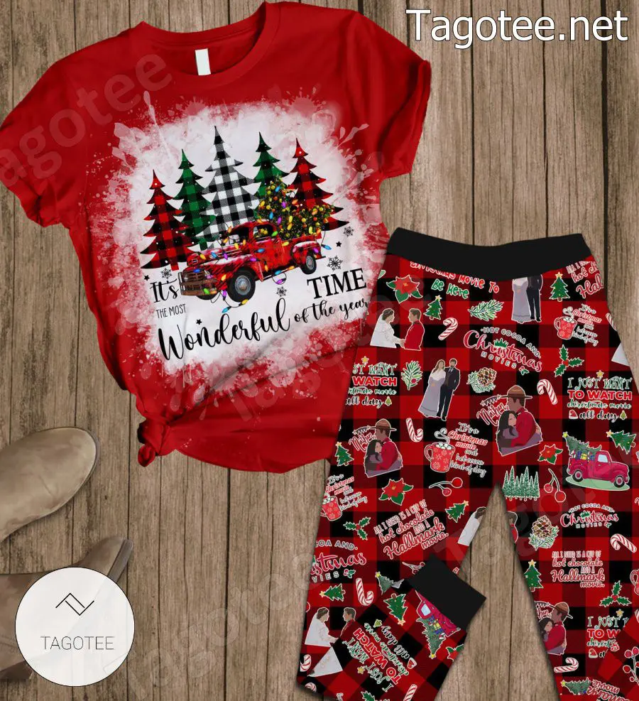 Its The Most Wonderful Time Of The Year Hallmark Movie Pajamas Set