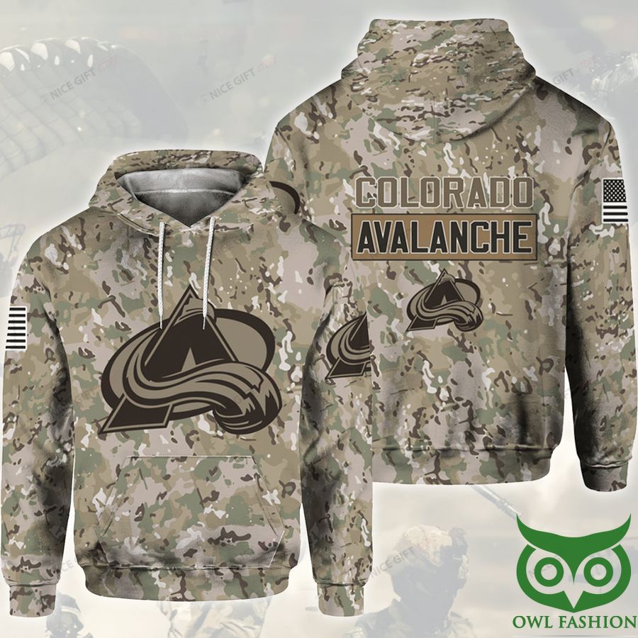 JYRoMqzP 202 NHL Colorado Avalanche Camouflage 3D Hoodie