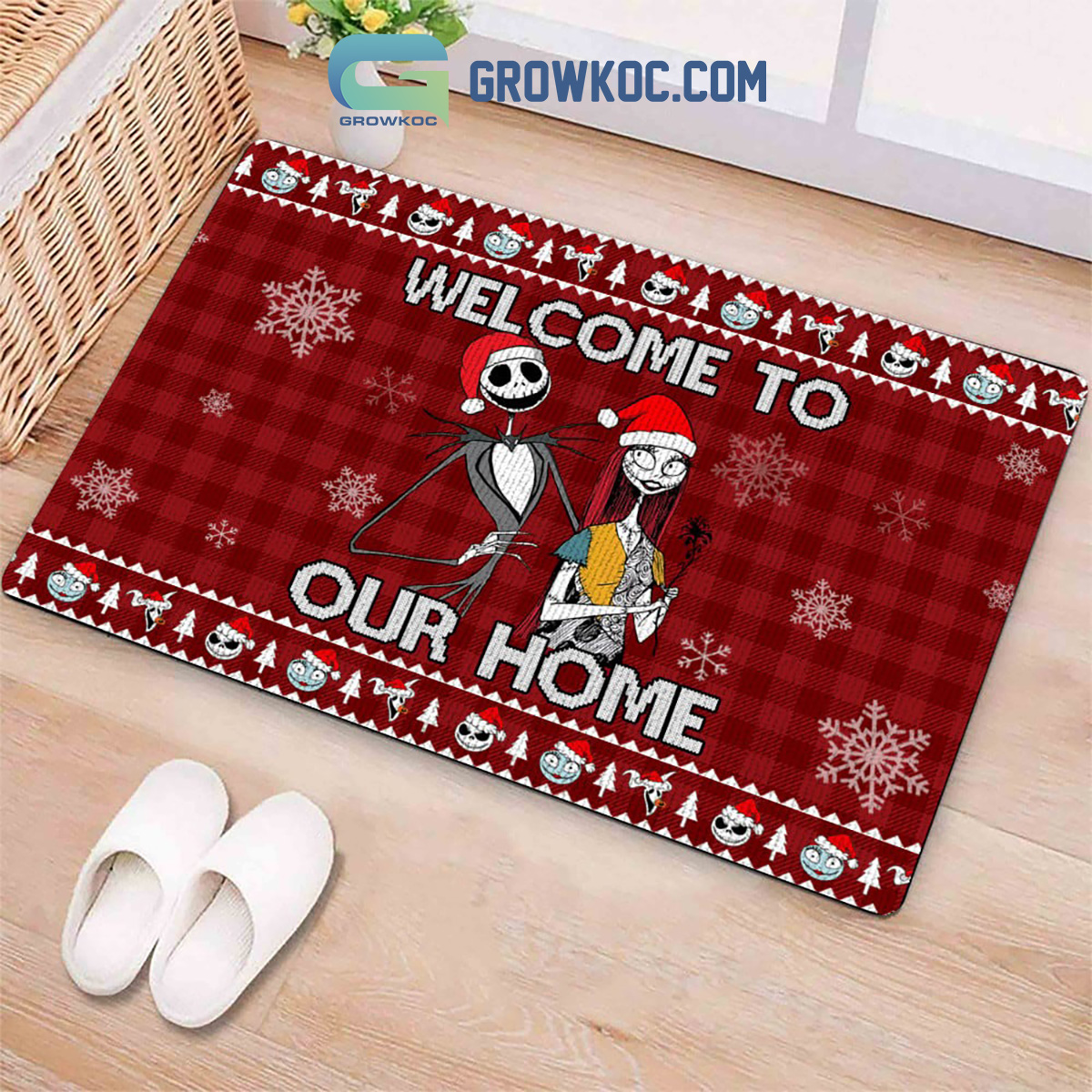 Jack Skellington Welcome To Our Home Christmas Holidays Doormat2B1 eDq6f