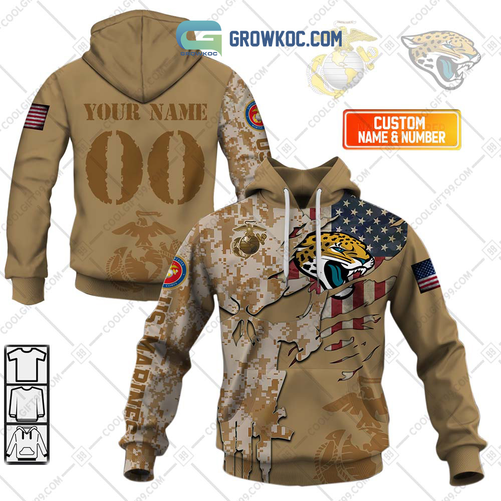 Jacksonville Jaguars Marine Personalized Hoodie Shirts2B1 Vi0Yo