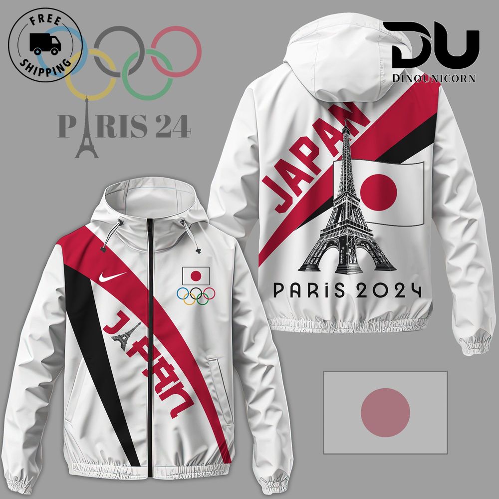 Japan Team Olympic Paris 2024 Limited Edition Windbreaker Jacket 1