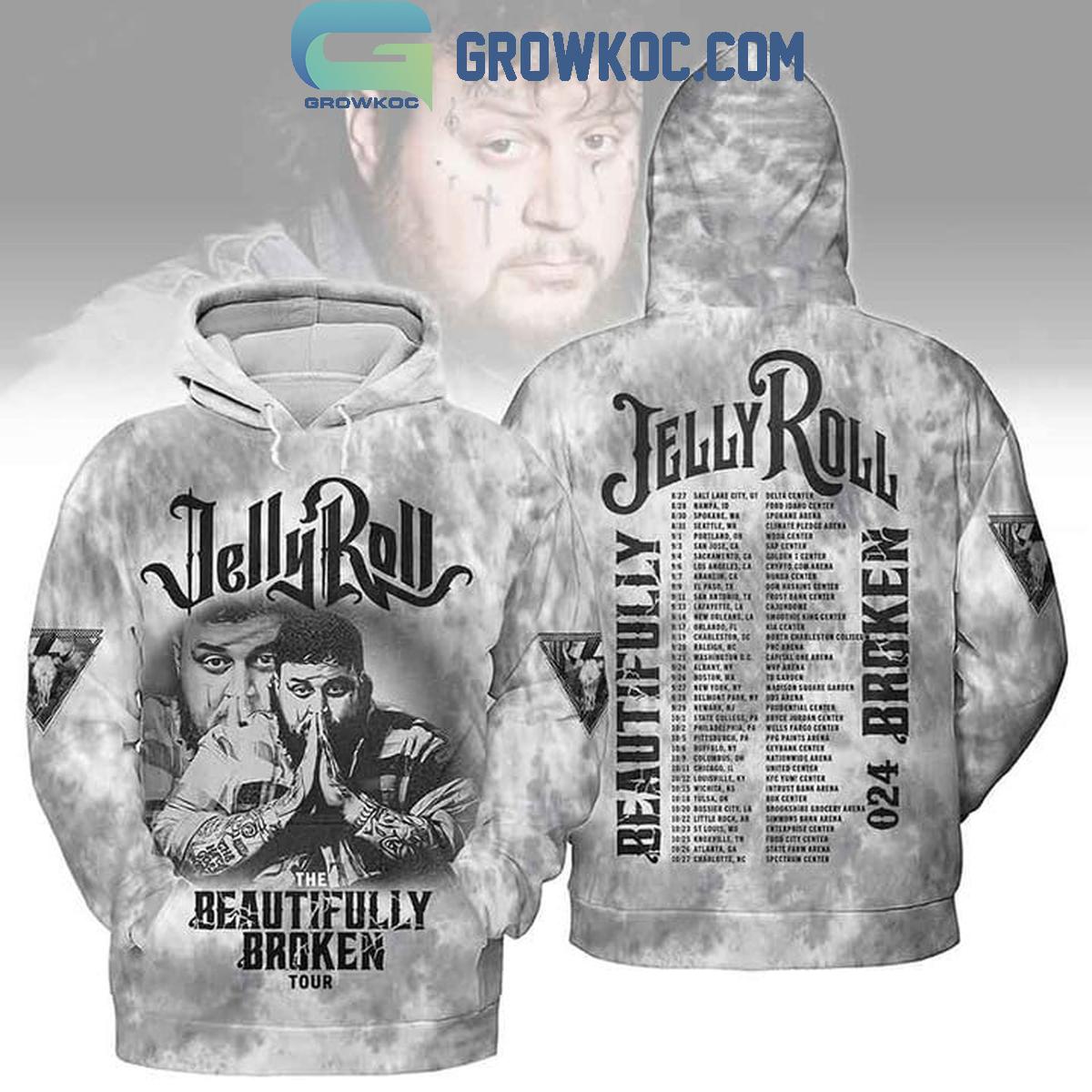 Jelly Roll The Beautifully Broken Tour 2024 Hoodie Shirts 1 1jQjz