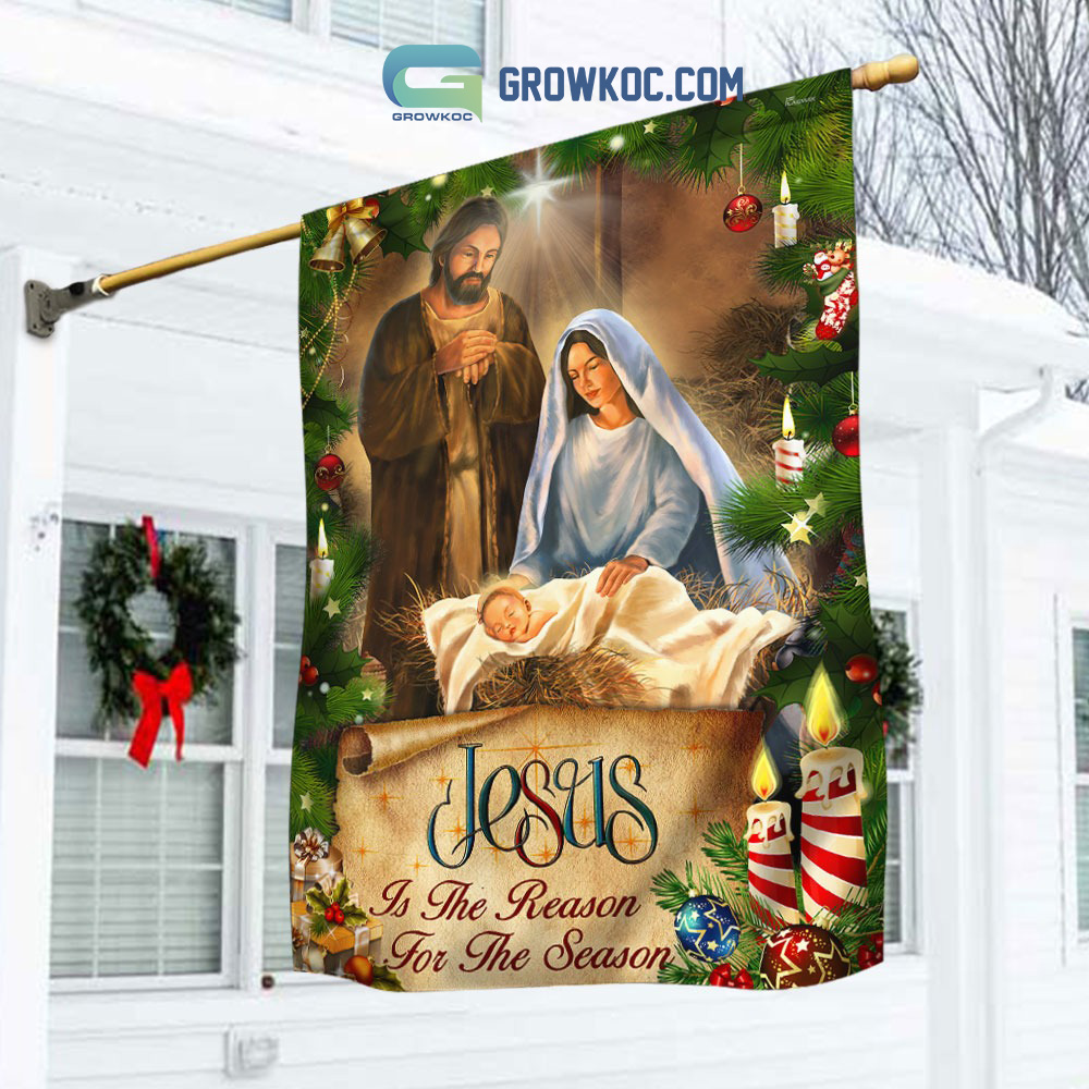 Jesus Is The Reason For The Season Christmas House Garden Flag2B1 yEV55