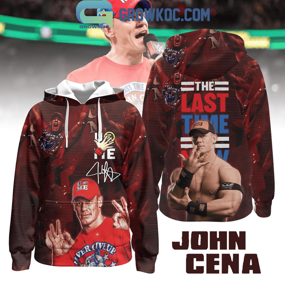 John Cena The Last Time Is Now WWE Farewell Fan Hoodie Shirts 1 jdHz1