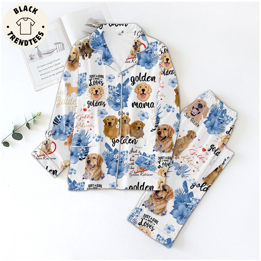 Just A Girl Who Love Goldens Mama Design Pijamas Set ae50c3 0