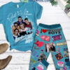 Just A Woman Wants To Marry Backstreet Boys Blue Design Fleece Pajamas Set2B1 9XaXF