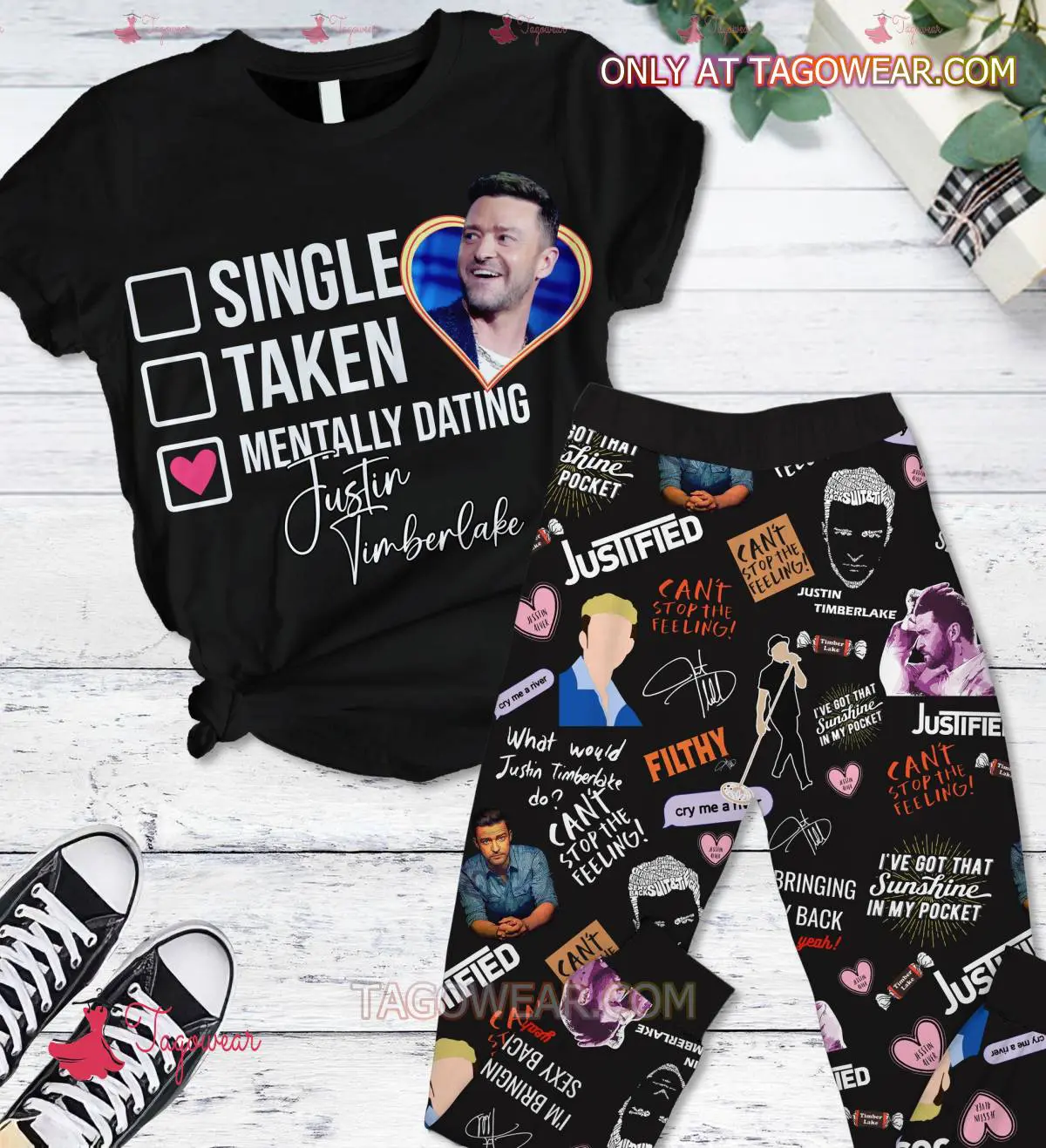 Justin Timberlake Mentally Dating Pajamas Set