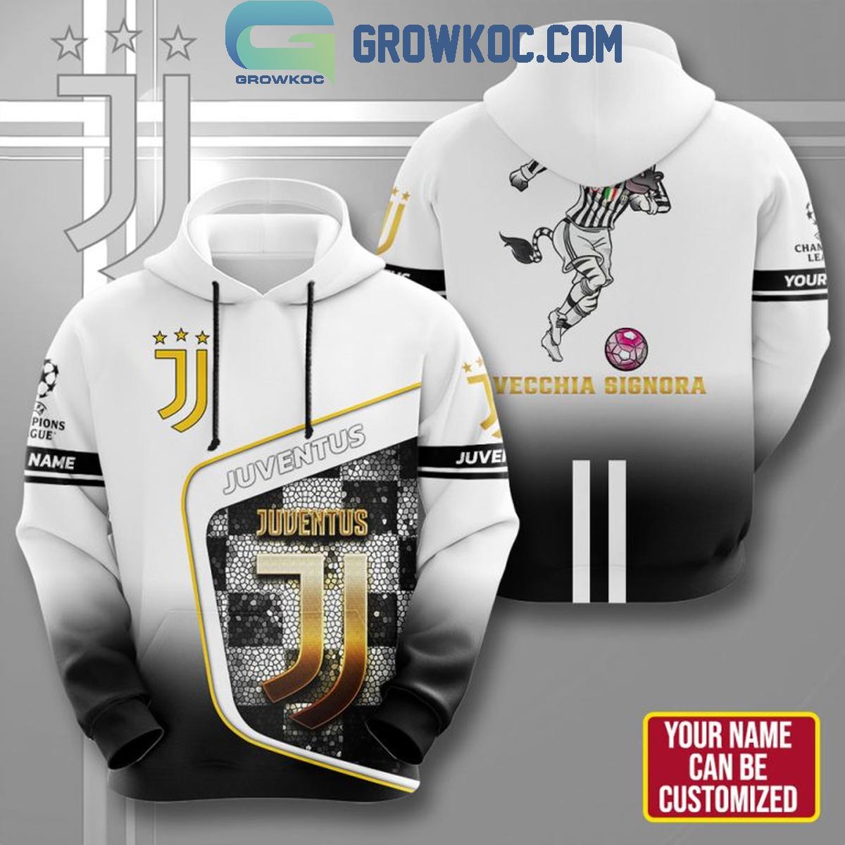 Juventus Vecchia Signora Champions League Personalized Hoodie T Shirt 1 sLWdC