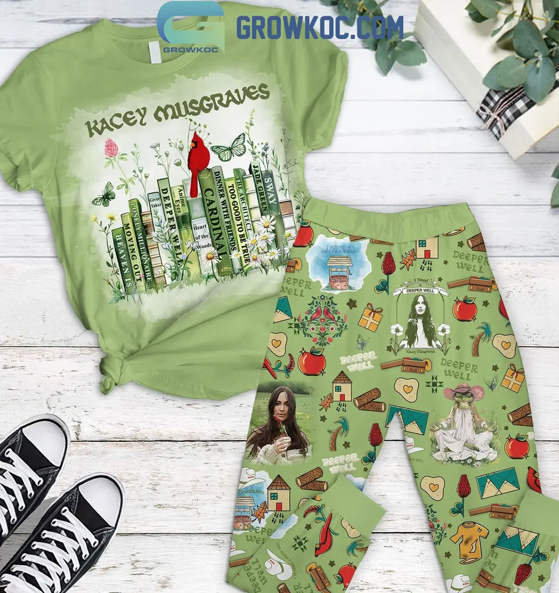 Kacey Musgraves Deeper Well Too Good To Be True Fleece Pajamas Set2B1 RQK36
