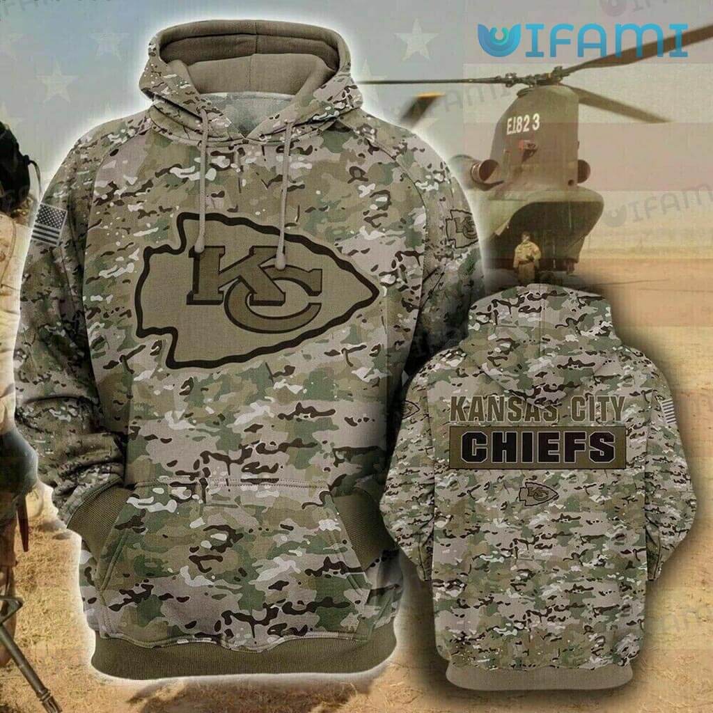 Kansas City Chiefs 3D Camouflage Hoodie Perfect Gift for KC Fans 0