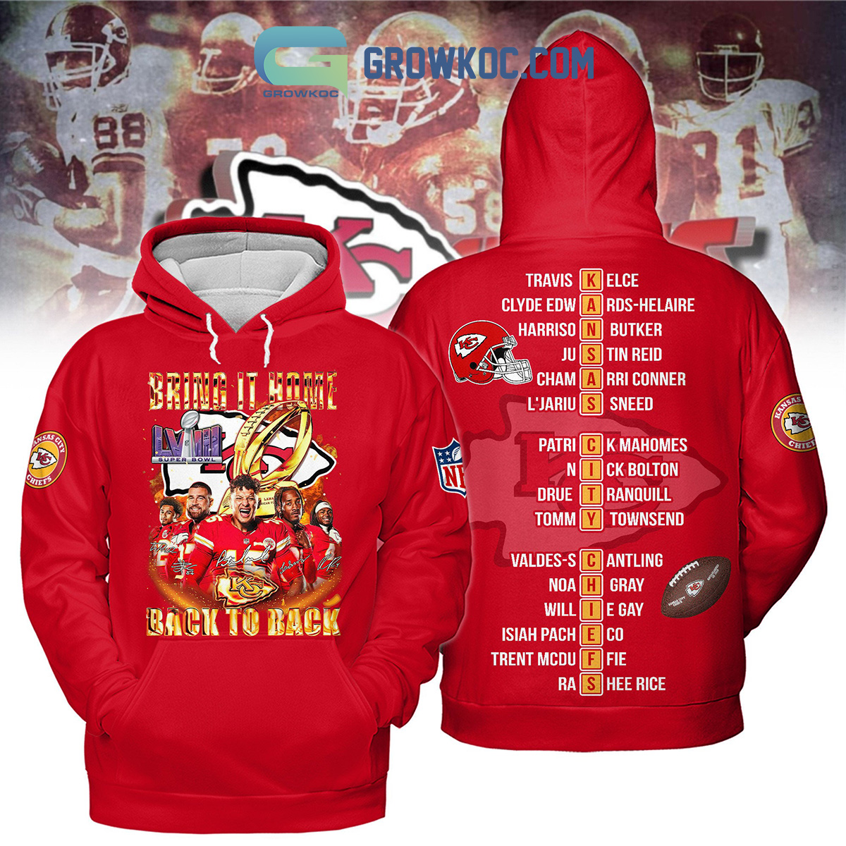 Kansas City Chiefs Bring It Home Back To Back Super Bowl LVIII Hoodie T Shirt2B1 i0PMw