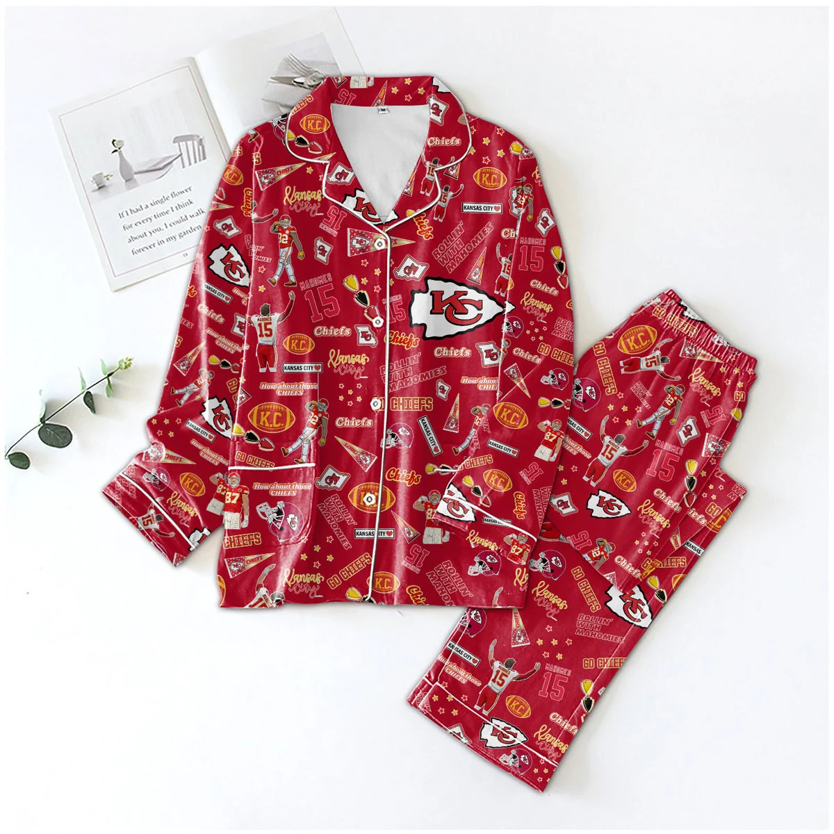 Kansas City Chiefs Icons Bundle Pajamas Set2B1 cQsNn