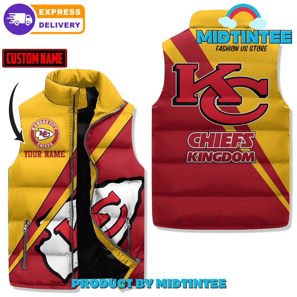 Kansas City Chiefs Kingdom Yellow Red Customized Cotton Vest 1