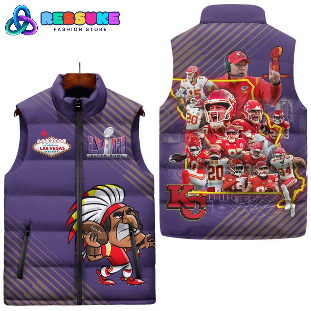 Kansas City Chiefs LVIII Super Bowl Champions Cotton Vest 1