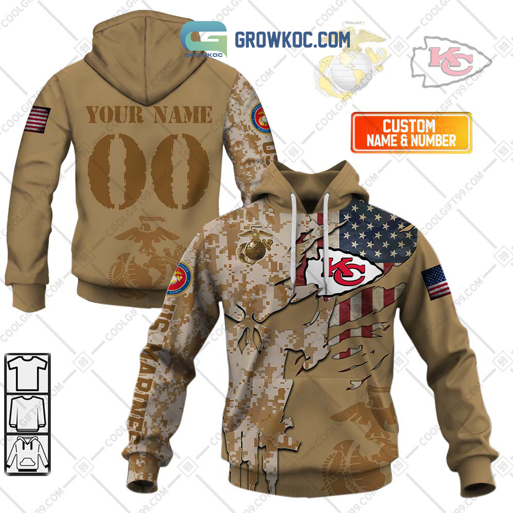 Kansas City Chiefs Marine Personalized Hoodie Shirts2B1 Mjg13