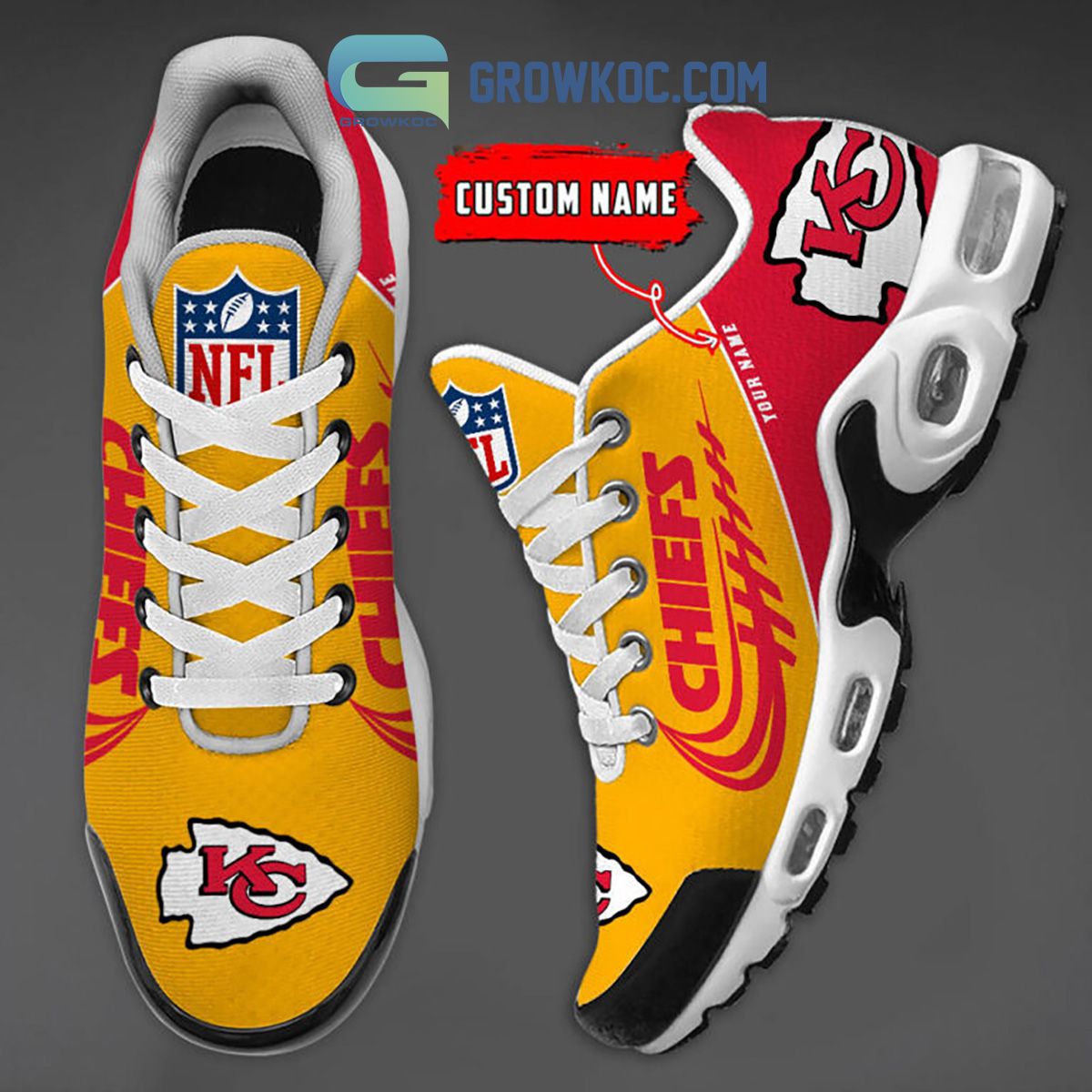 Kansas City Chiefs Personalized TN Shoes2B1 Hlxnx