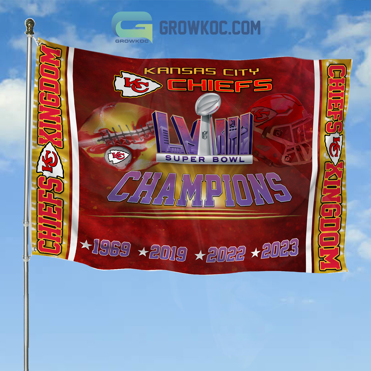 Kansas City Chiefs Super Bowl Champions Chiefs Kingdom House Garden Flag 1