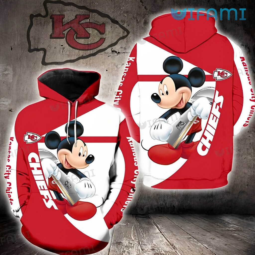 Kansas City Chiefs Super Bowl Hoodie with Mickey Mouse Design Unique Gift 0