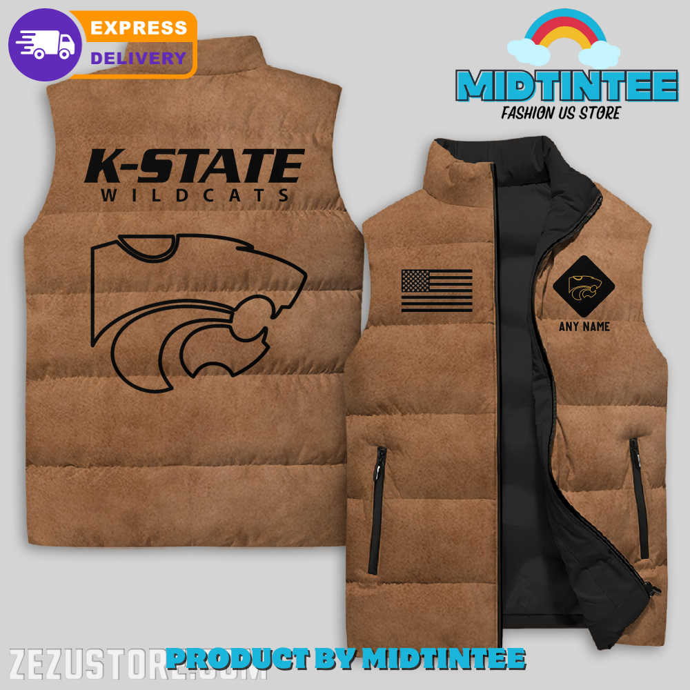 Kansas State Wildcats NCAA Sleeveless Jacket 1 MWbHn