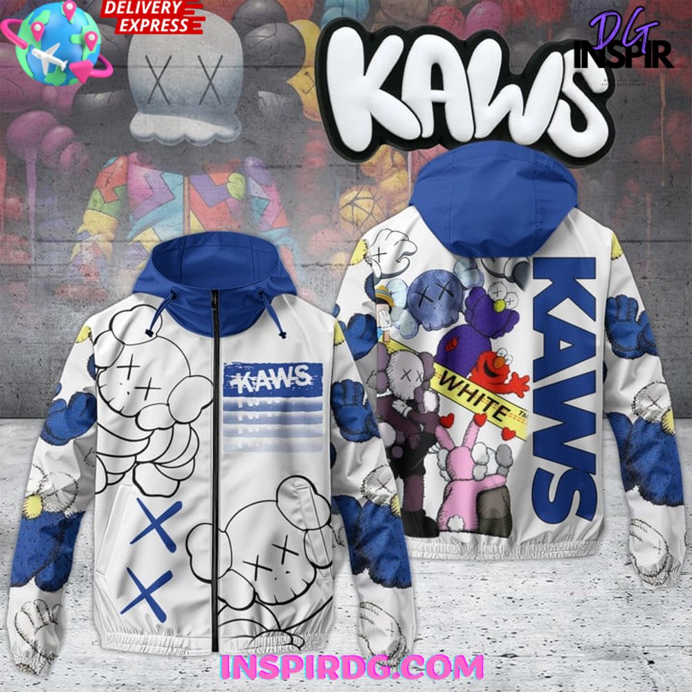 Kaws Collection Windbreaker Outdoor Zipper Hoodie 1