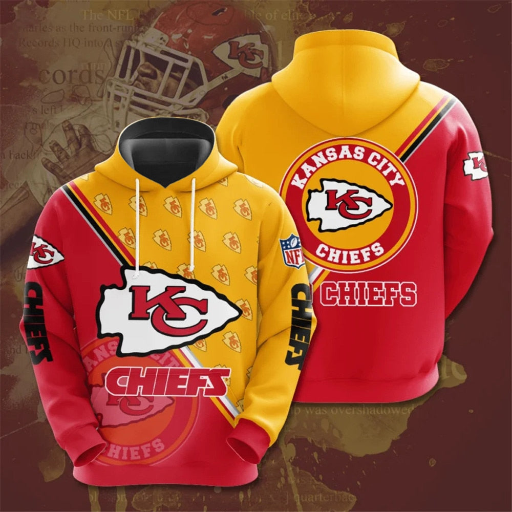 Keep It Unique With This Kansas City Chiefs All Over Print Seal Motifs Hoodie Gift For Fans 0