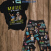 Kenny Chesney Music And Fan My Drug Fleece Pajamas Set2B1 7dif8