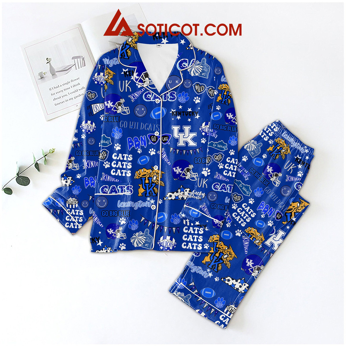 Kentucky Wildcats Go Big Blue Pajamas Set2B1 3tXPX