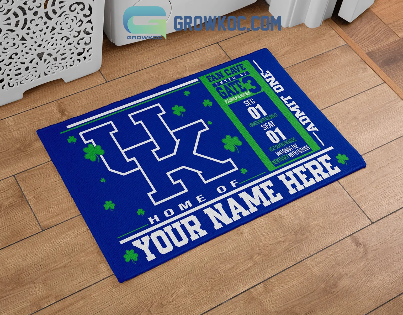 Kentucky Wildcats Home Of Fan With Friends Personalized Doormat2B1 NXHhj