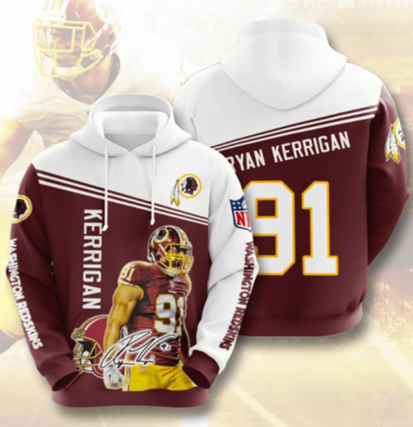 Kerrigan2BWashington2BRedskins2BHoodie2B3D Classic2BT Shirt Sweetdreamfly2BC490EN XOwFw 600x620 1