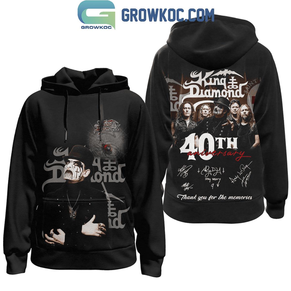 King Of Diamond 40th Anniversary Thank You For The Memories Hoodie T Shirt 1 m2AZS