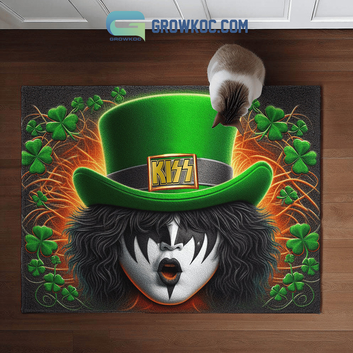 Kiss Band Irish Spirit Happy St. Patricks Day Doormat2B1 gvM1g