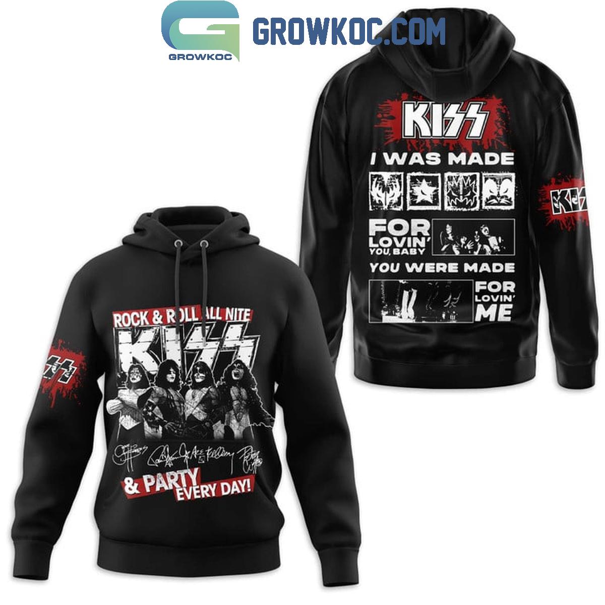 Kiss Rock And Roll All Nite And Party Every Day Hoodie T Shirt 1 8ydEe