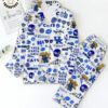 LIMITED Go Big Blue Lexington Kentucky Cats Design White Pijamas Set 3d5e50 0