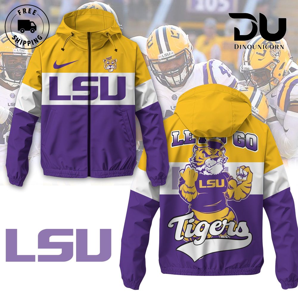 LSU Tigers Football NCAA Windbreaker Jacket 1