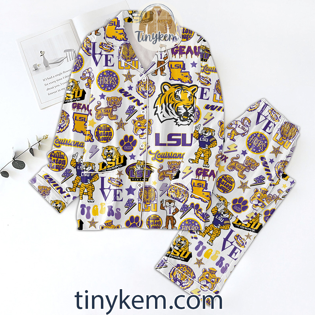 LSU Tigers Pajamas Set2B1 2e1it