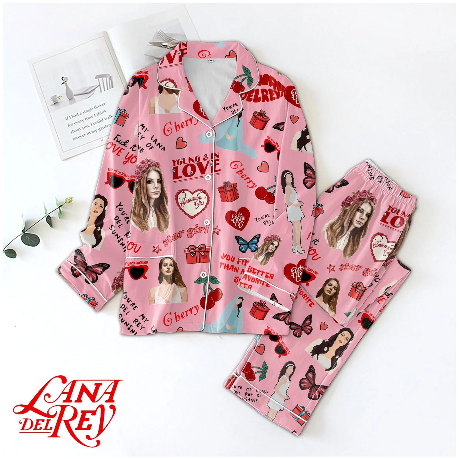 Lana Del Rey Valentine Pajamas Set2B1 1Aa3r