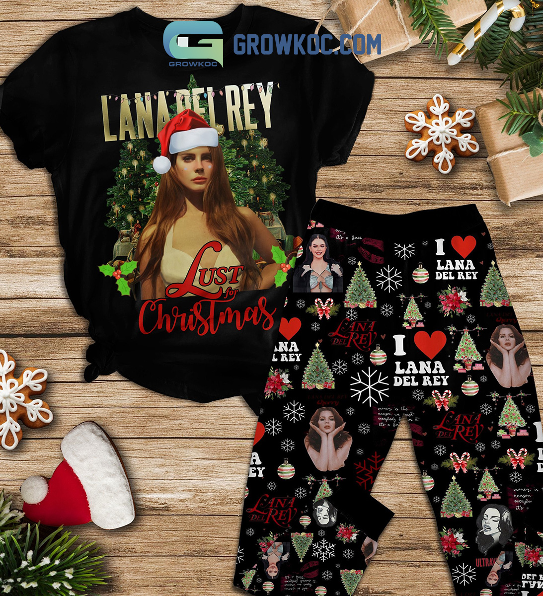 Lana Rel Rey Just For Christmas Pajamas Set2B1 JPVkh