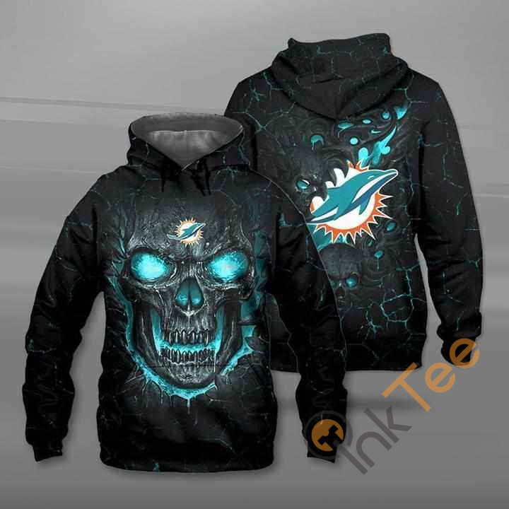 Lava Skull Miami Dolphins Hoodie 3d 0 1