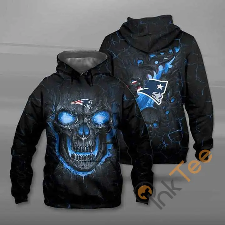 Lava Skull New England Patriots All Over Print Hoodie 0