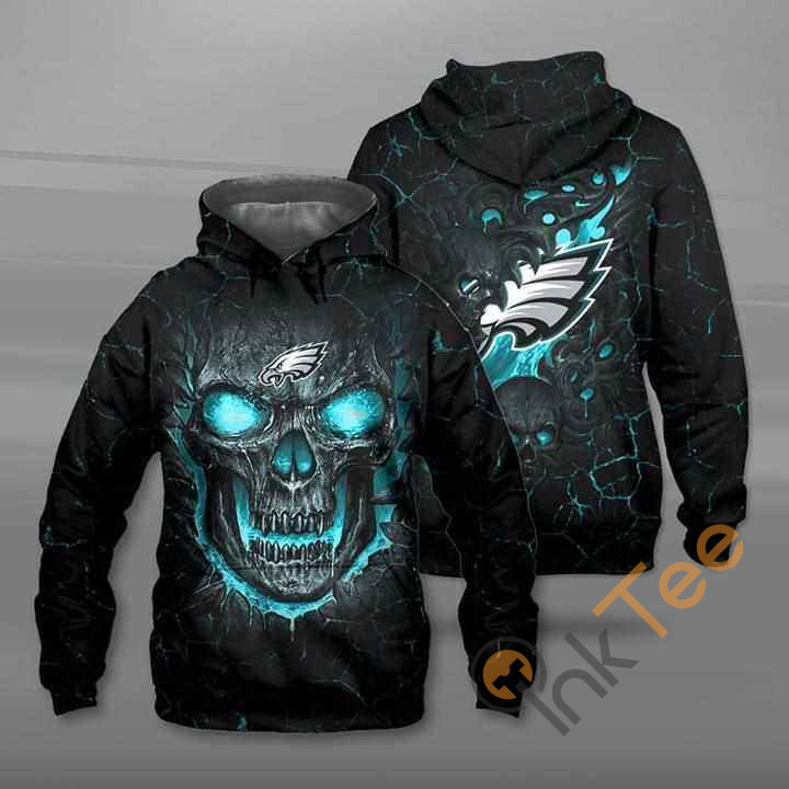 Lava Skull Philadelphia Eagles Hoodie 3d 0