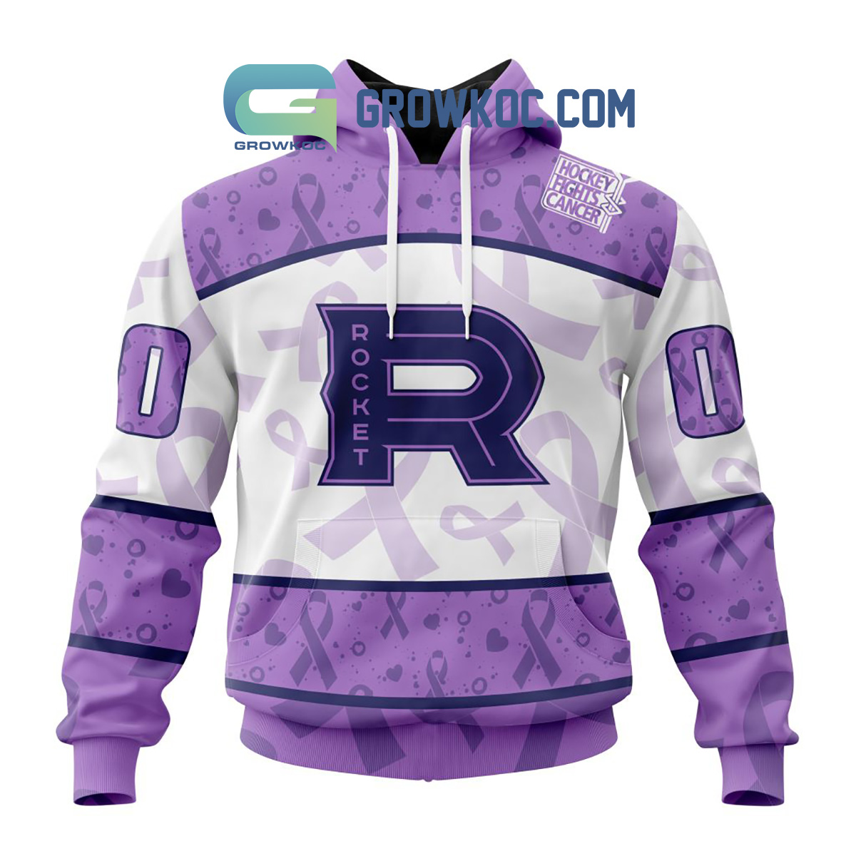 Laval Rocket Fight Cancer Lavender Personalized Hoodie Shirts2B1 8pbHN