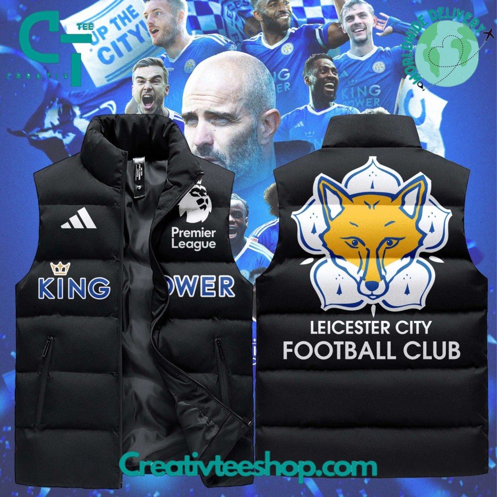 Leicester City Back to EPL Sleeveless Puffer Down Jacket 1